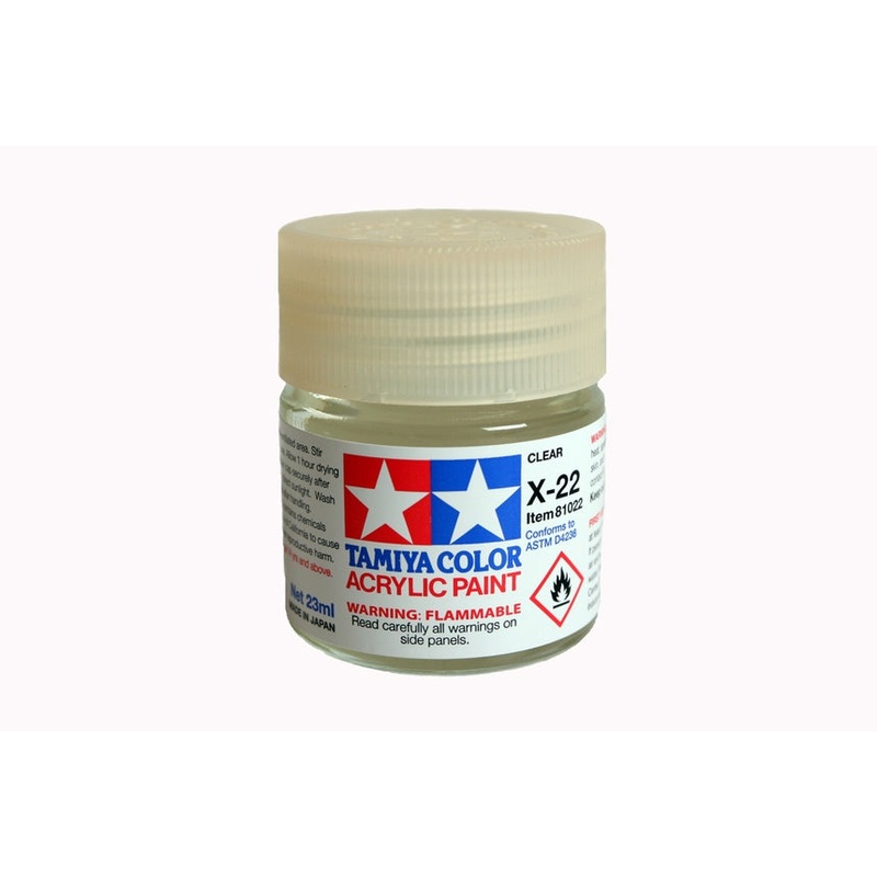 Tamiya 81022 X22 Gloss, Clear - 23ml