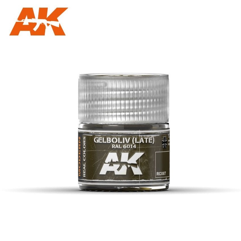 AK Interactive RC087 Real Colors : Gelboliv (Late) RAL 6014 10ml