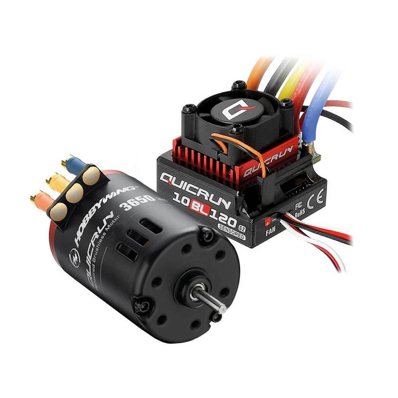 HOBBYWING QUICRUN COMBO ESC G2 10BL120/3650SD 10.5T MOTOR