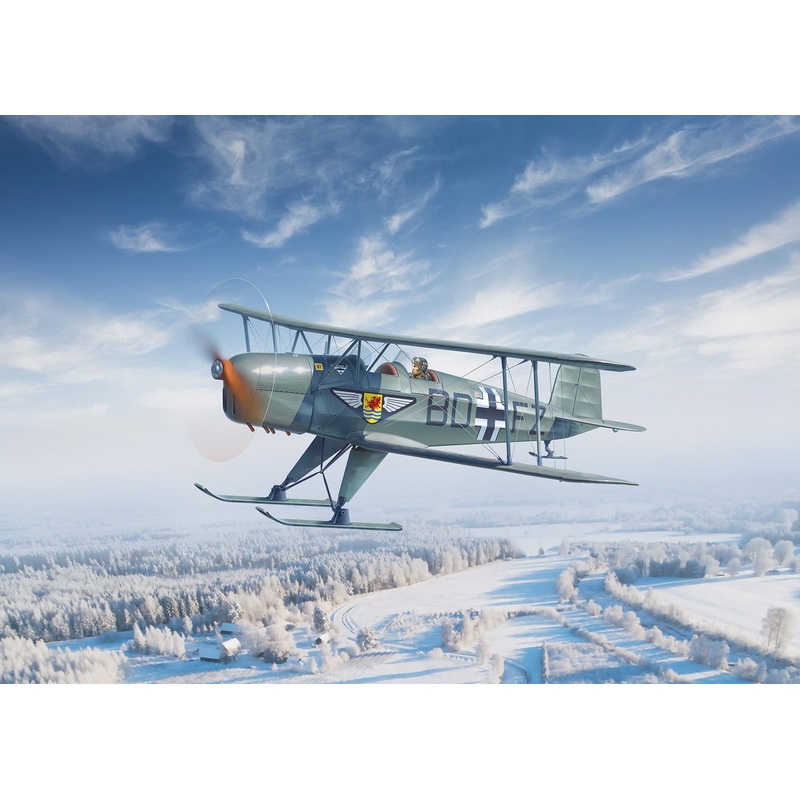 ICM 1/32 Bcker B 131D (Winter Version) WWII German Training Aircraft ICM32029