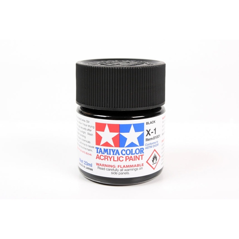 Tamiya 81001 X1 Gloss, Black - 23ml