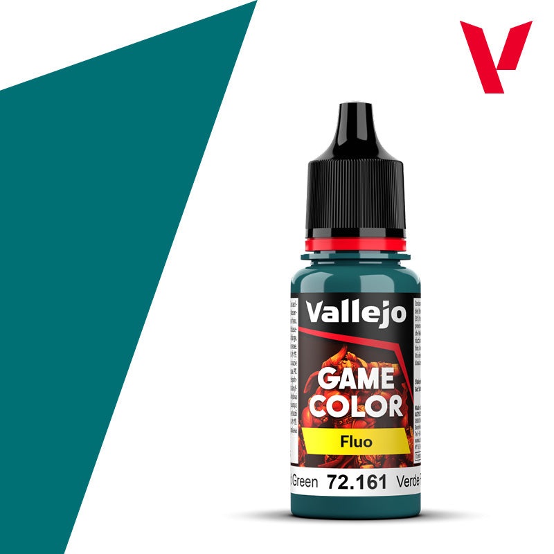 Vallejo Game Color 161 Fluorescent Cold Green (18ml)