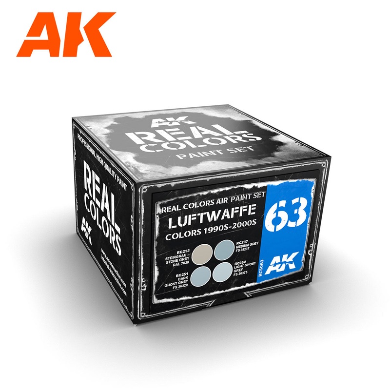 AK Interactive RCS063 Real Colors: SKU: RCS063 LUFTWAFFE COLORS 1990s-2000s