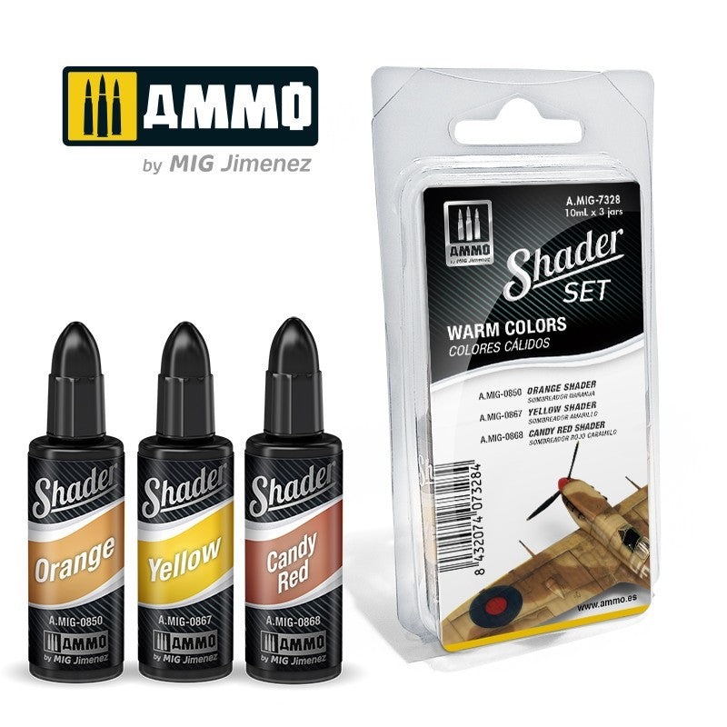 AMMO by Mig 7328 SHADER Set Warm Colors