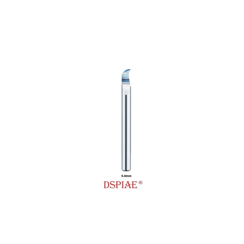 DSPIAE HC-08 0.8MM Tungsten Steel Hook Broach