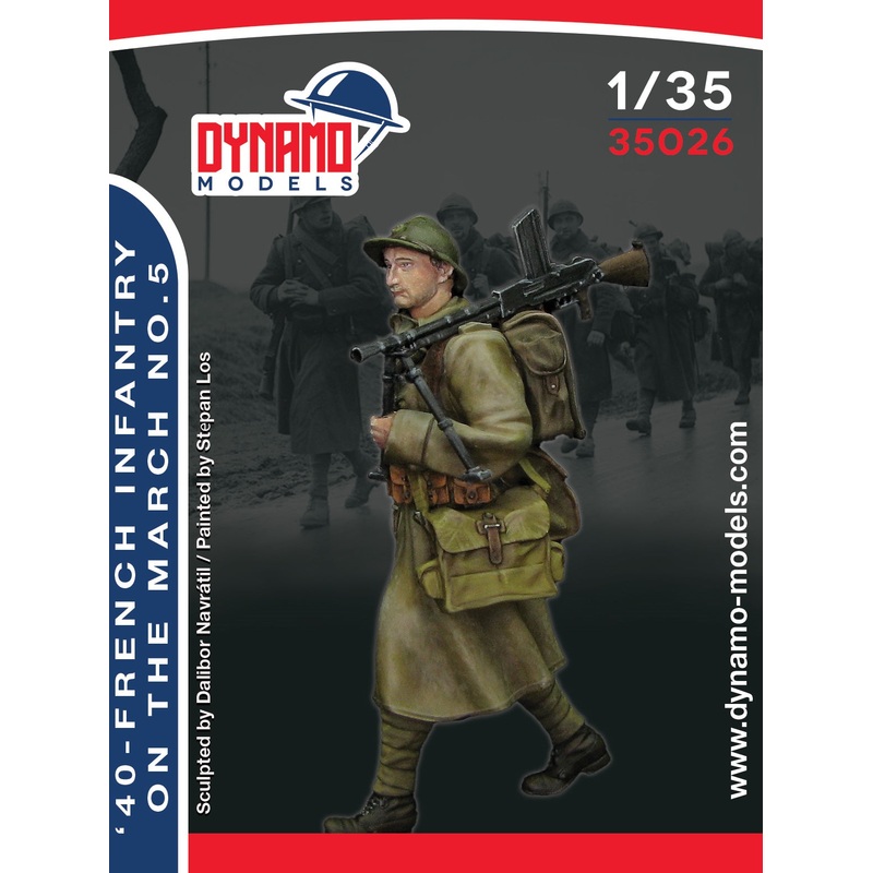 Dynamo DYM35026 1/35 French Infantry on the March No. 5 -1940