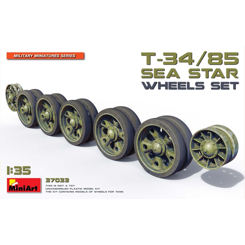 MiniArt 37033 1/35 T-34/85 "Sea Star" Wheels Set