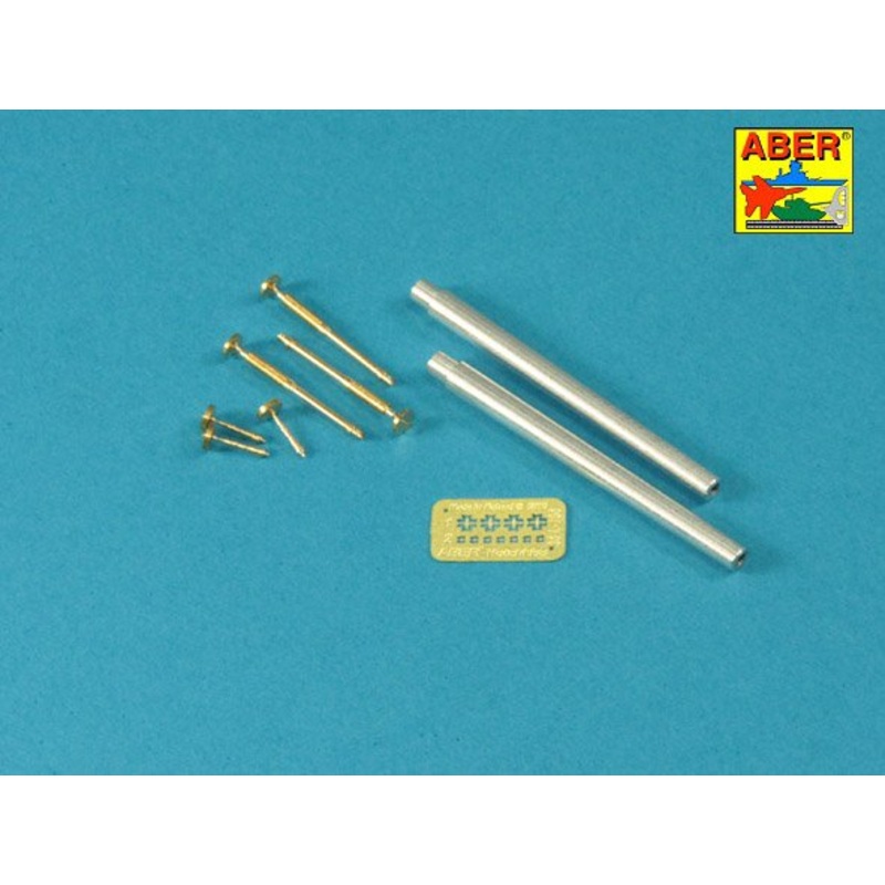 ABER 35L235 Barrels for British WWI Tank Mk.I Male 6 pdr. gun x 2 pcs. & 8mm Hotchkiss m.1909 x 3 pcs.
