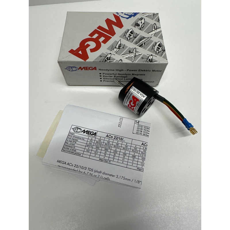 Mega Brushless inrunner Motor ACN 22/10/3