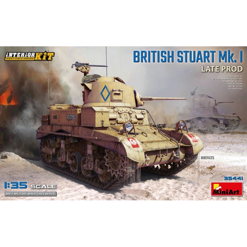 MiniArt 35441 1/35 British Stuart Mk. I Late Prod. Interior Kit
