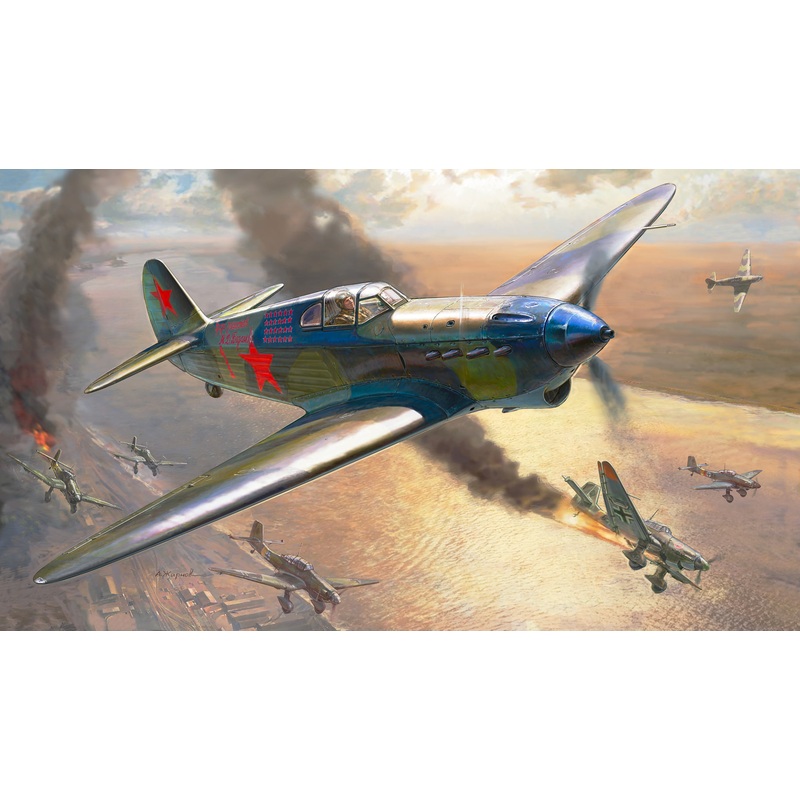 ZVEZDA YAK-1 Fighter Plane Kit 1:72