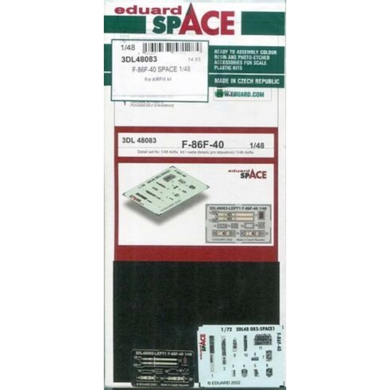 Eduard 3DL48083 1/48 SPACE - F-86F-40 Sabre (AFX kit) + Etched Parts