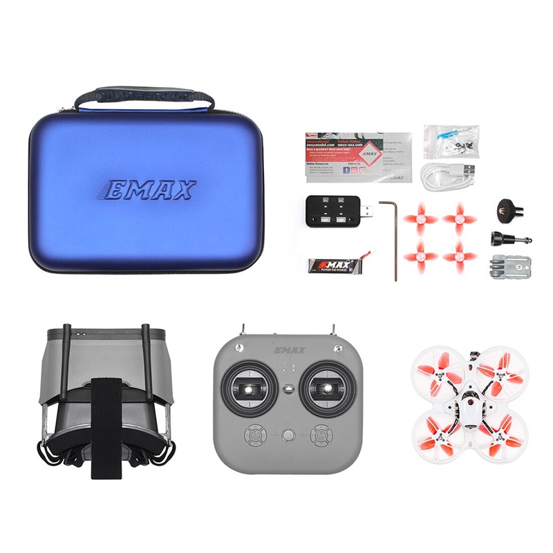Emax Tinyhawk III 3 RTF Kit FPV Racing Drone F4 15000KV RunCam Nano 4 25-100-200mW VTX 1S-2S FrSky D8 RC Airplane Quadcopter RTF Version