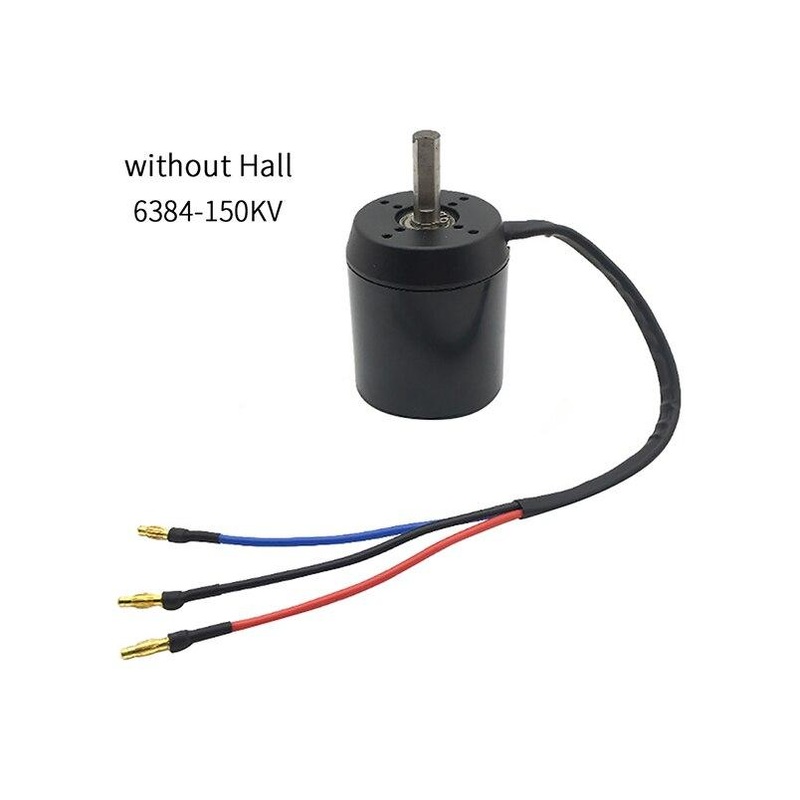 QWinOut 6384 120KV 150KV High Power Brushless Sensorless Motor for Electric Balancing Scooter Skateboard Replacement Parts 120KV With Hall