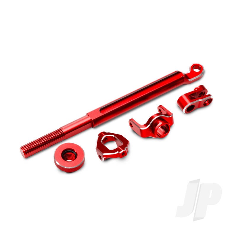 Traxxas Brake linkage front (red-anodised 6061-T6 aluminium) mounting hardware