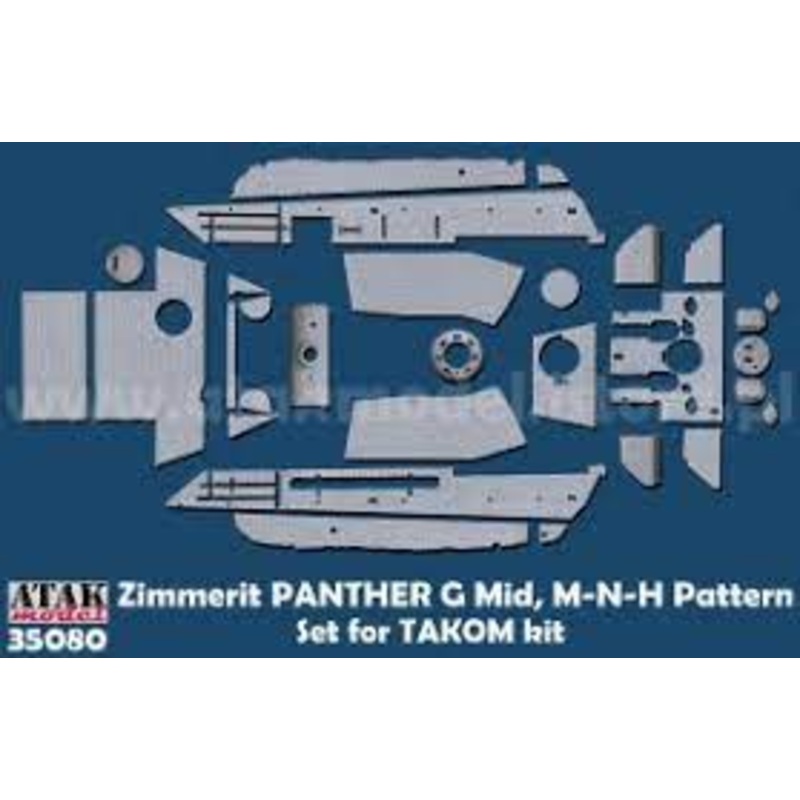 ATAK 35080 1/35 Zimmerit Panther G Mid M-N-H Pattern (Takom) 1/35