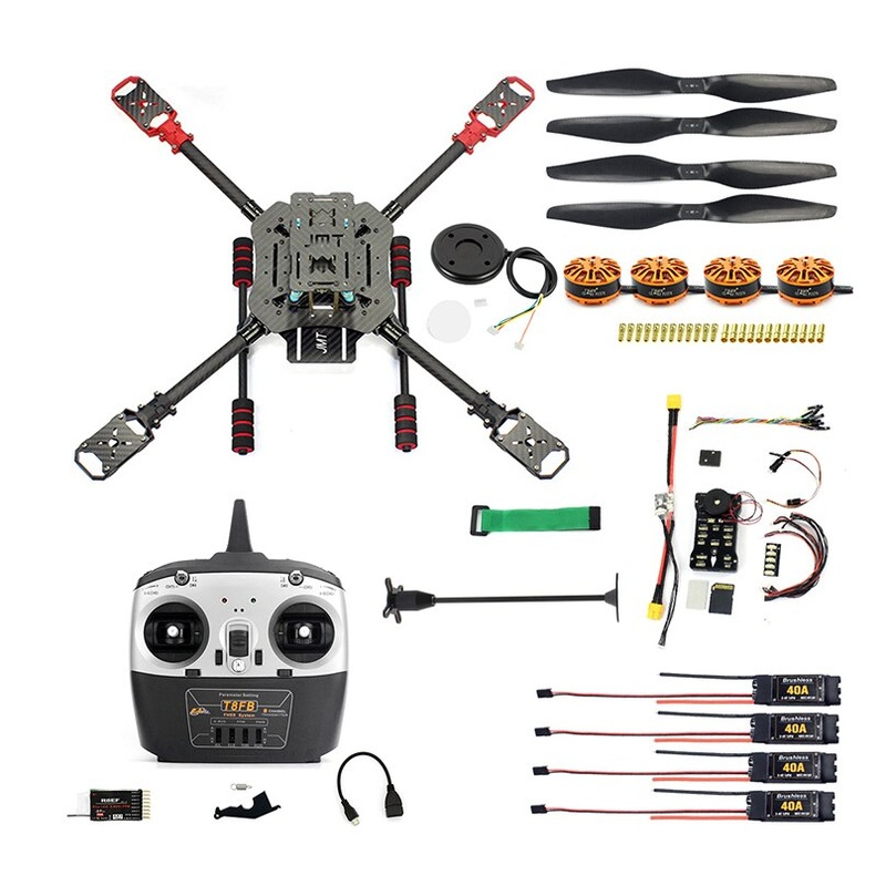 DIY 4-Axis RC Quadrotor PIX PX4 32 Bits Filght control 560mm Foldable Frame 1455 Props 700KV Motor 40A ESC AT9S Radio PNP NO RX
