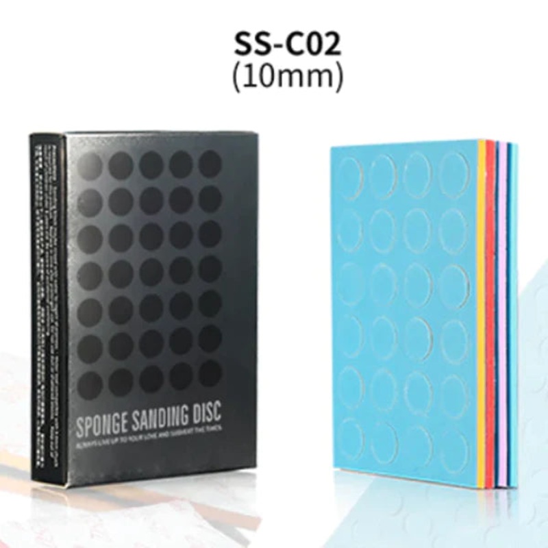 DSPIAE SS-C02-800 Self Adhesive Sponge Sanding Disc 10mm 800 Grit