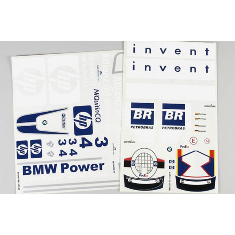 FG Modellsport Car Spares Team decals HP-Castrol 10267 (Box 97)
