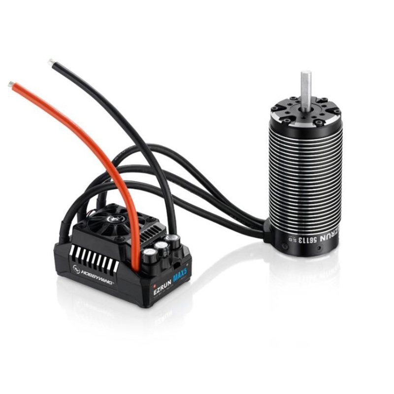 Hobbywing EzRun 56113SL 800KV Brushless Motor 3-8S with MAX5 Brushless ESC 200A Brushless Waterproof ESC Combo Built-in BEC for RC 1/5 1:5 Touring Car Buggy Truck