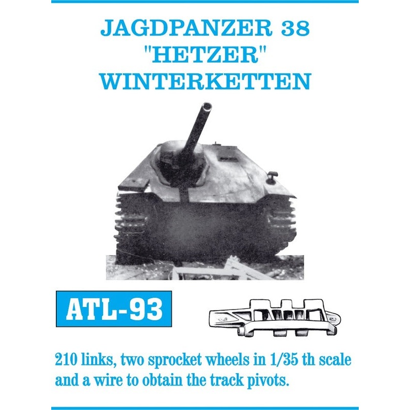 Friulmodel ATL-093 1/35 JAGDPANZER 38 HETZER WINTERKETTEN