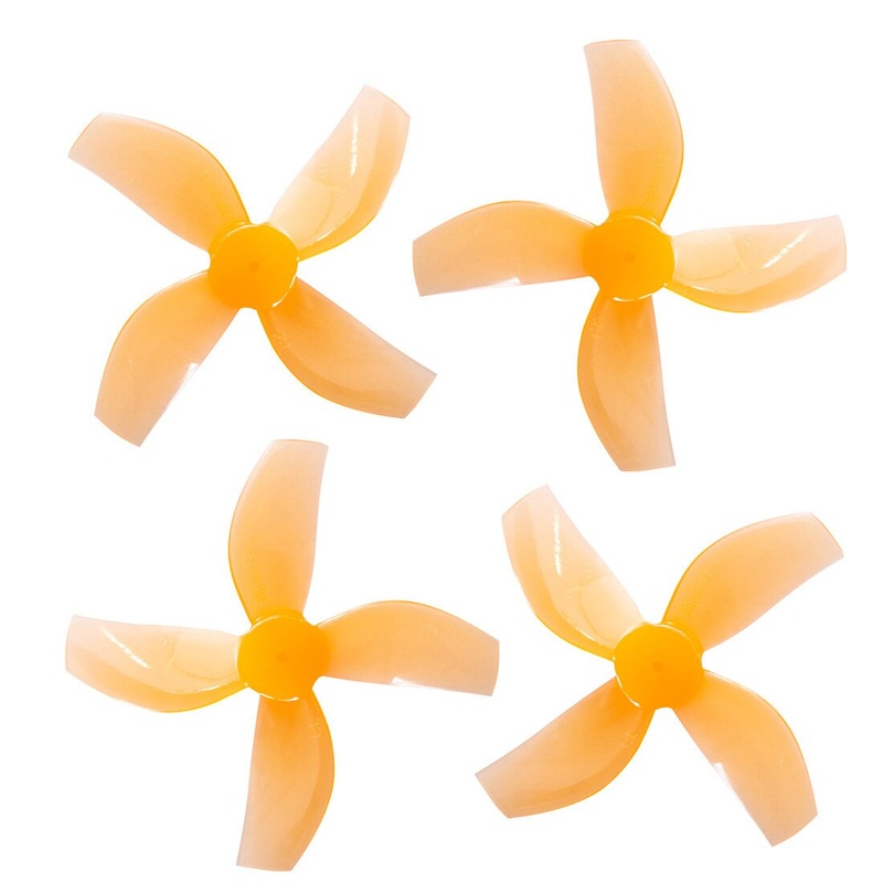Gemfan Mirco Props 35mm 3-Blade/4-Blade PC Propeller 1.0mm for RC FPV Racing Freestyle FPV Tinywhoop Drones 08028 Motors 4Pairs 3-Blade Grey