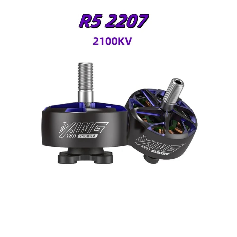 iFlight R5 2207 2100KV Race FPV motor with 5mm shaft 20AGW for Drone Mach-R5 Sport FPV Quadcopter 1pc 2100KV purple