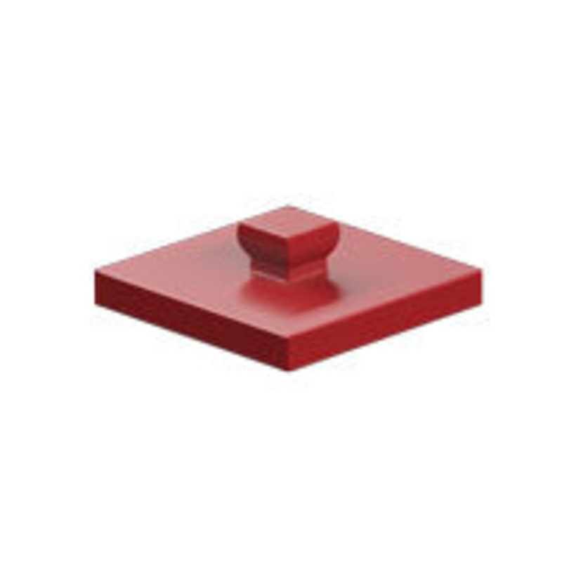 Mounting plate 15 x 15, red/ black/ yellow Mounting plate, 15 x 15, yellow