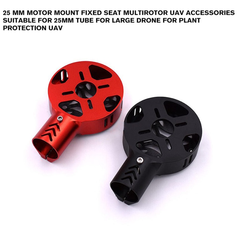 25 mm Motor Mount Fixed Seat Multirotor UAV Accessories Suitable for 25mm Tube for Large drone for Plant Protection UAV red