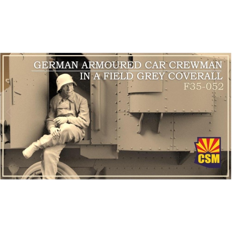 Copper State Models F35052 1/35 German Armored Car Crewman in Field Grey Coverall