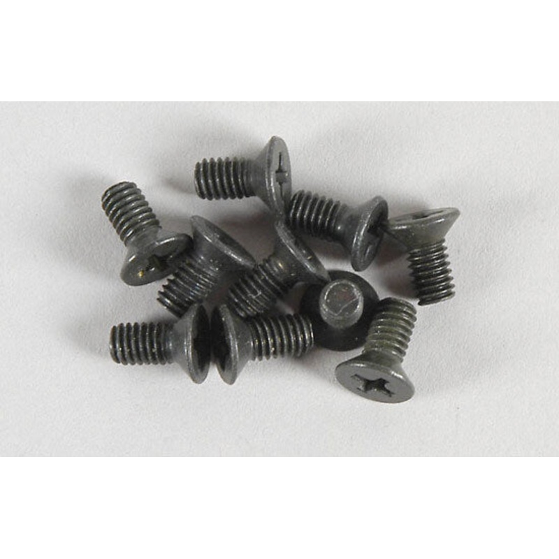 FG Modellsport RC Car Spares Countersunk Screw 4x8mm (Pk10) 06718/8 (BOX 82)