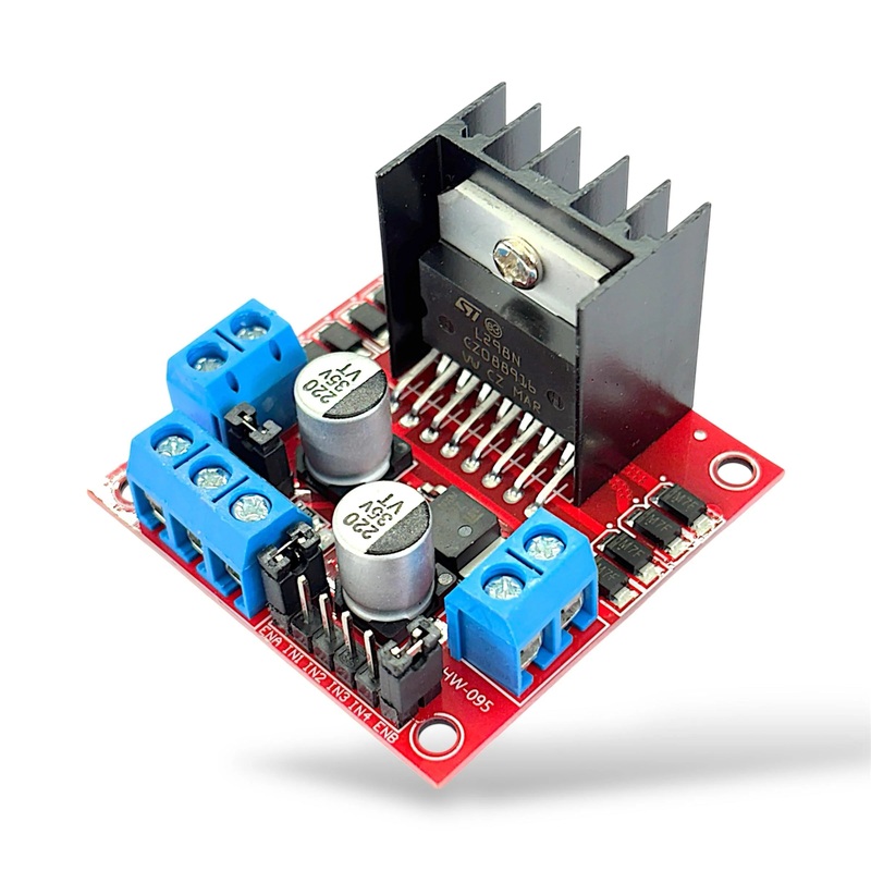 L298N Dual H-Bridge Motor Driver Module 2A | DC & Stepper Motor Driver Board for Arduino, Robotics & DIY Projects