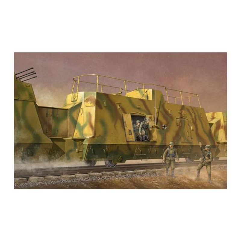 Trumpeter 01510 1/35 German Army Kommandowagen Armored Troop Transport Railcar