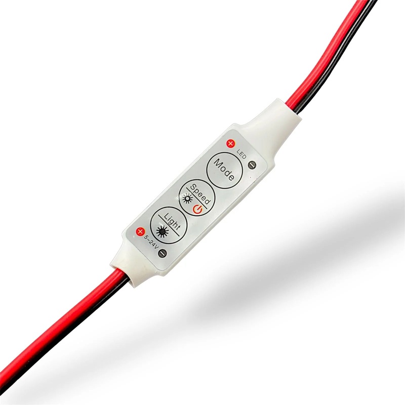 3 Keys Mini RGB LED Controller | 3-Button RGB Controller for 5050 & 3528 Single RGB LED Light Strips