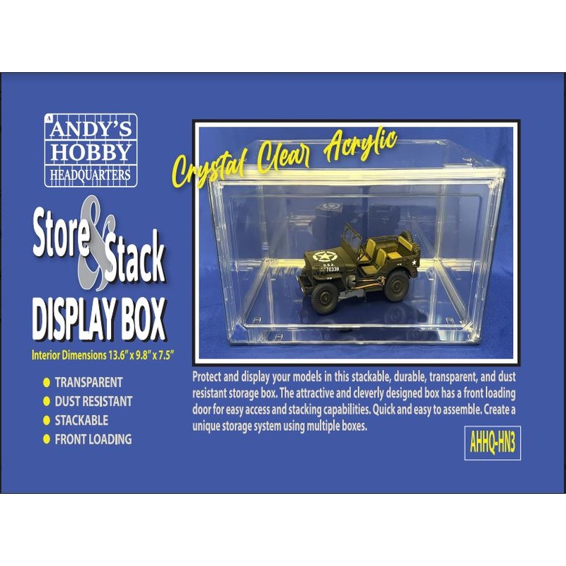 Andy's Hobby Headquarters AHHQ Acrylic Display Box