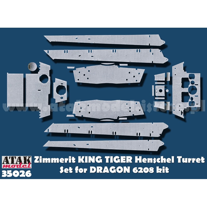 ATAK 35026 1/35 Zimmerit fr Knigstiger Henschel - Dragon