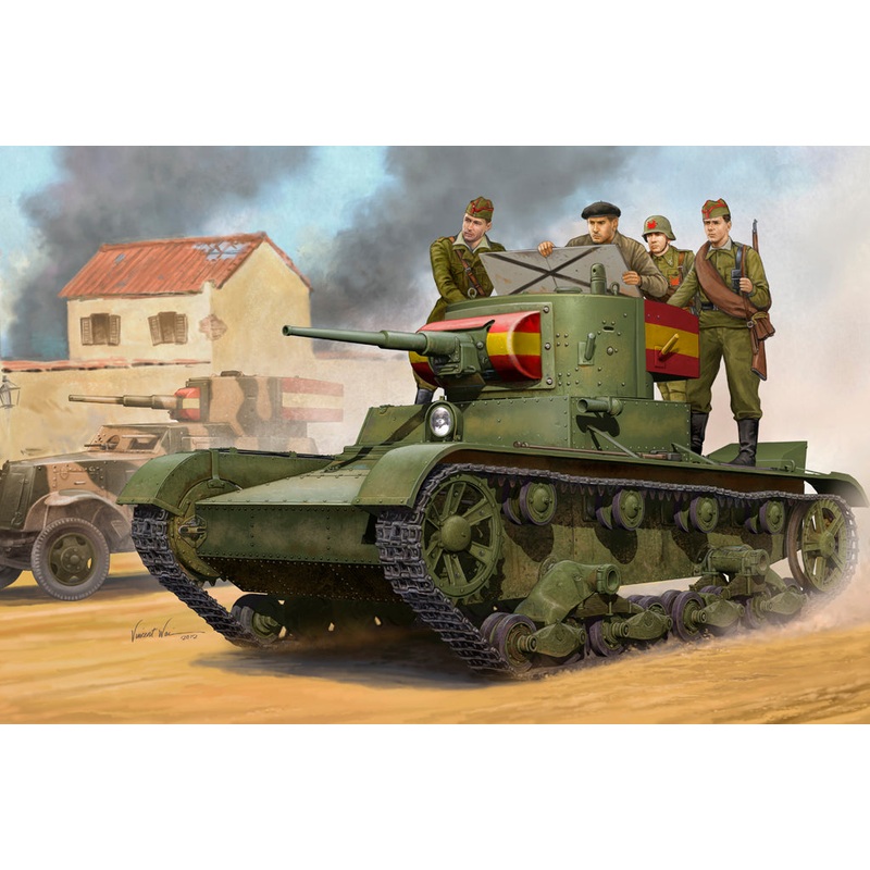 Hobby Boss 82496 1/35 Soviet T-26 Light Infantry Tank Mod.1935