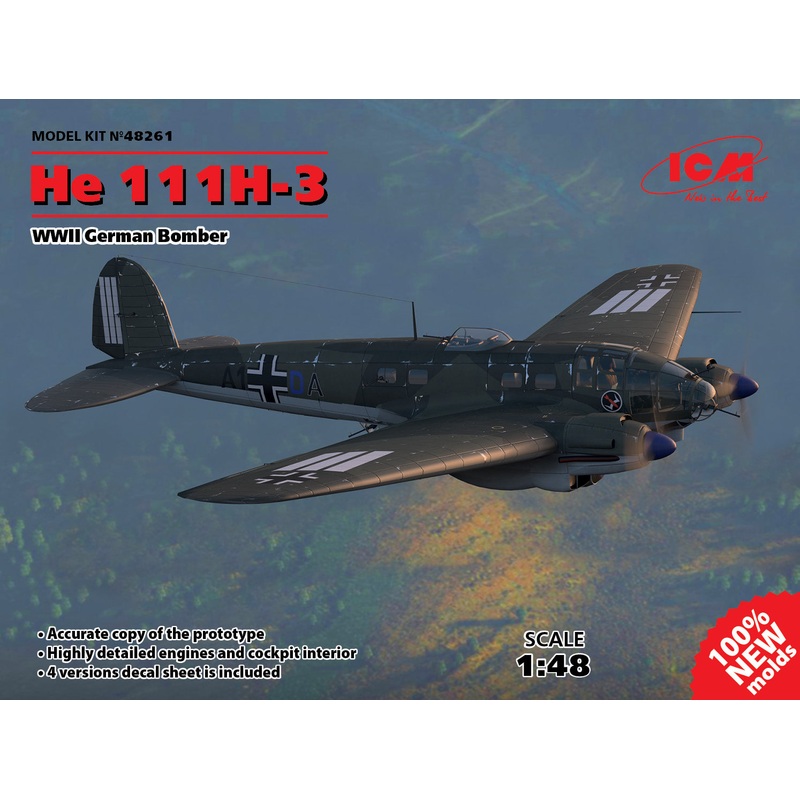 ICM 48261 1/48 Heinkel He 111H-3 Bomber