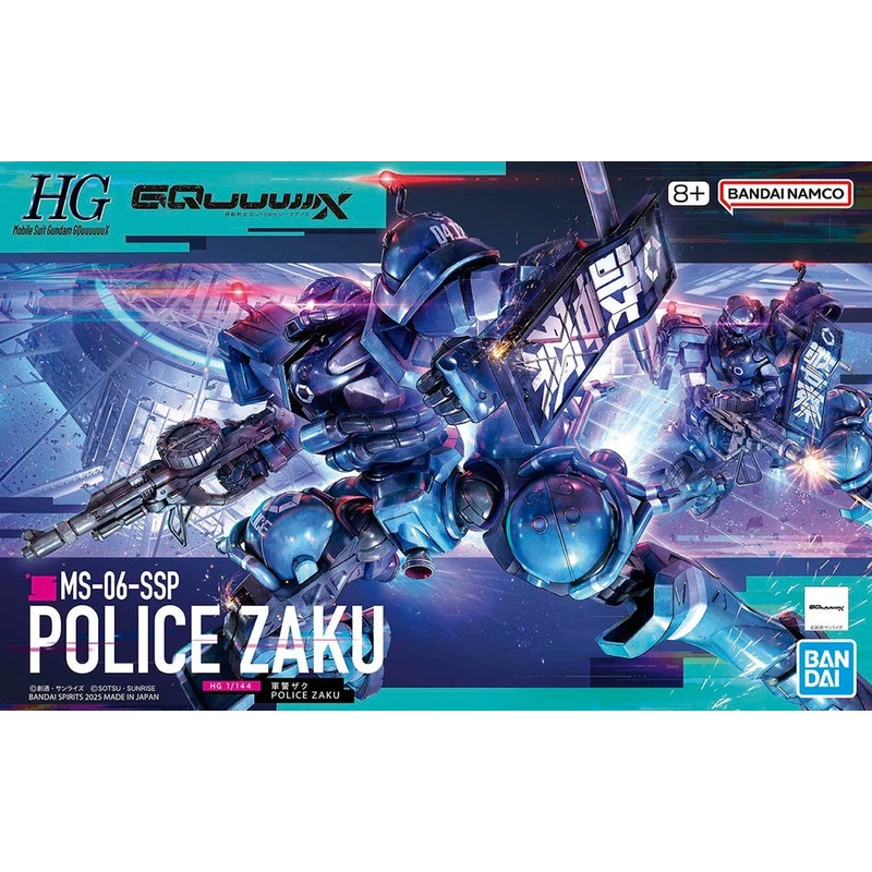 Bandai 2759290 HG GQX 02 MS-06-SSP Police Zaku