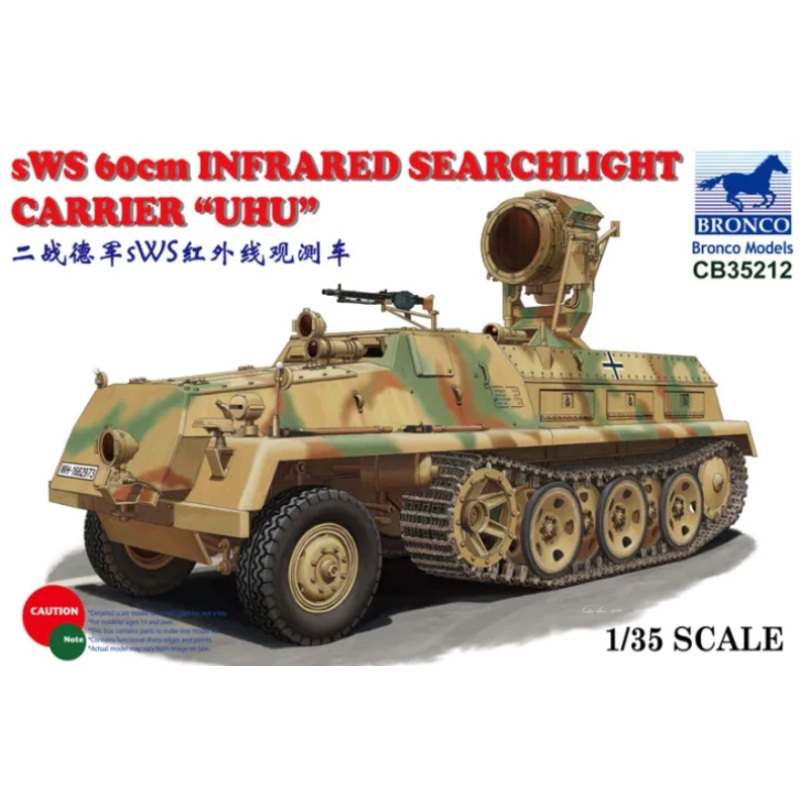 Bronco Models CB35212 1/35 sWS 60cm Infrared Searchlight Carrier "UHU"