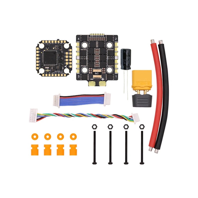 HAKRC F722 V2 2-6S F7 Mini Flight Controller Dual BEC FPV Stack BLHELIS 60A/65A 4in1 ESC DShot150/300/600/1200 PWM for RC Drones 60A