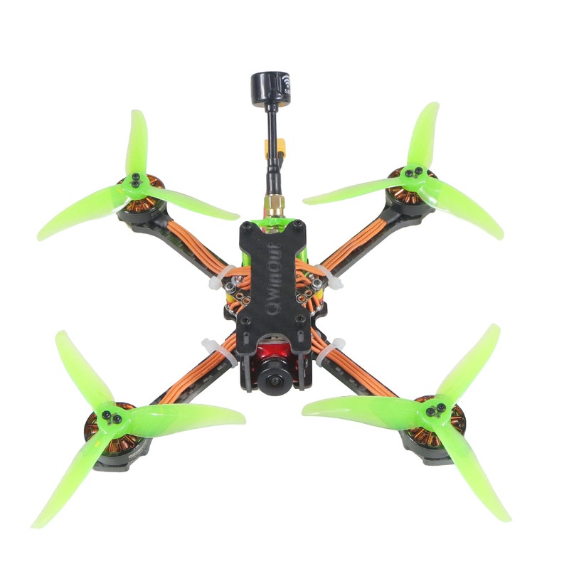QWinOut JS4 4inch FPV Racing Drone 3-4S PNP Four Axis Aircraft with F4 AIO Flight Controller 2900kv Motor Mini Camera