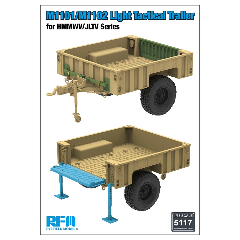 RFM 5117 1/35 M1101/M1102 Light Tactical Trailer for HMMWV/JLTV