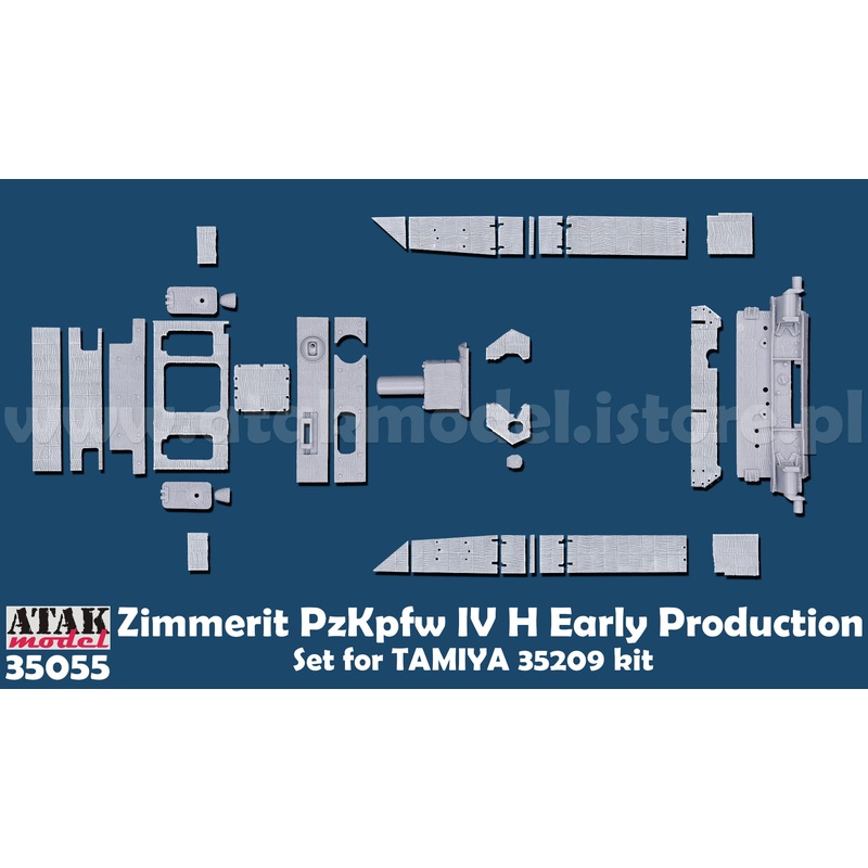 ATAK 35055 1/35 ZIMMERIT PzKpfw IV H Early Version (Tamiya)