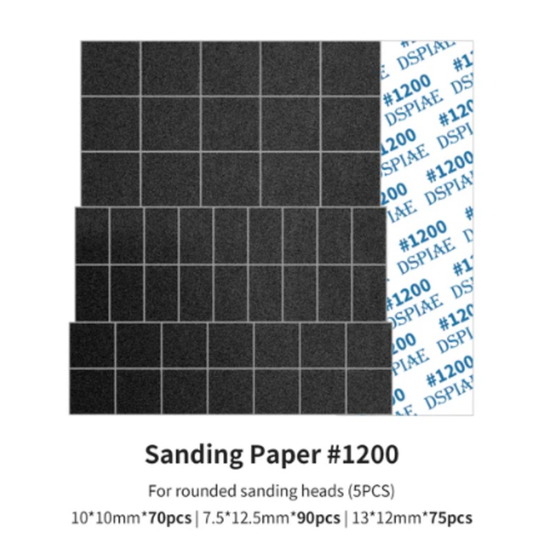 DSPIAE MSP-ES12 Sanding Paper for Arc Reciprocating Sanding Head#1200