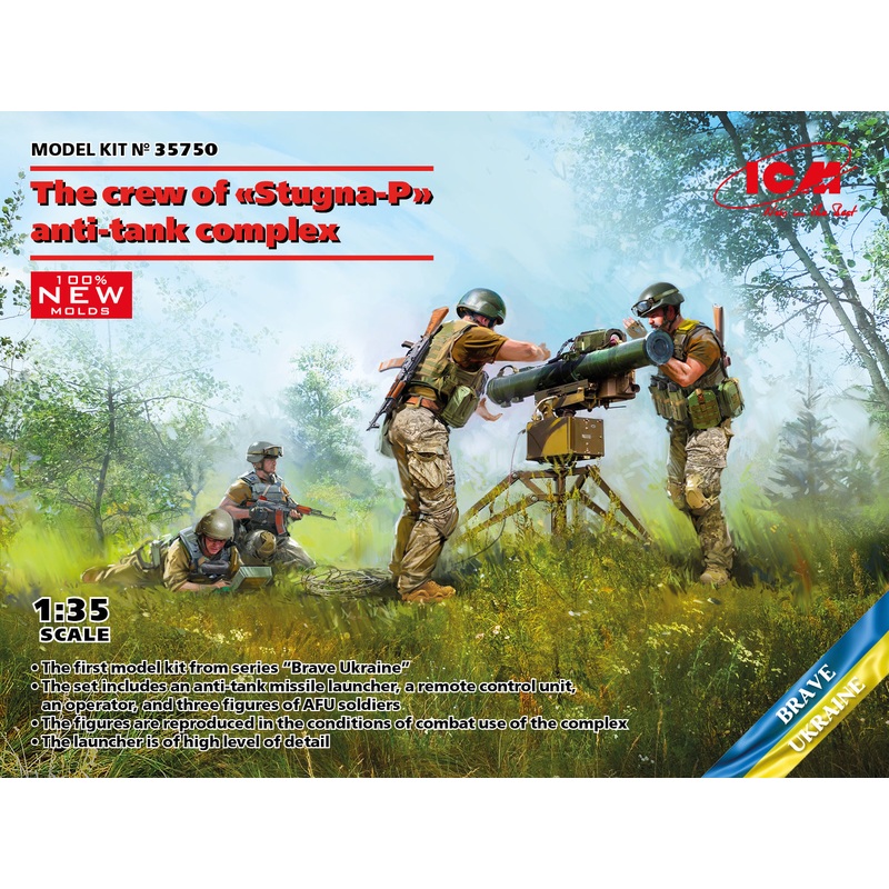 ICM 35750 1/35 The Crew of Stugna-P anti tank complex