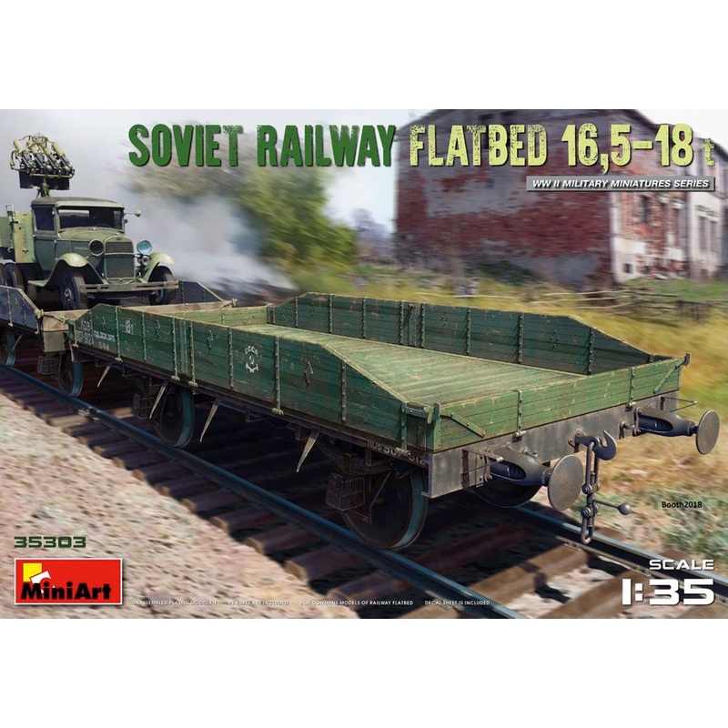 MiniArt 35303 1/35 WWII Soviet 16.5-18 Ton Railway Flatbed