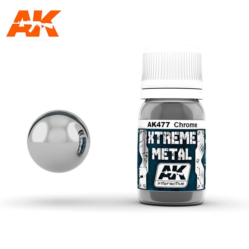 AK Interactive 477: Xtreme Metal Chrome 30ml