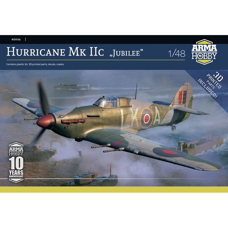 Arma Hobby 1/48Aircraft Kit Hurricane MK IIc Kit 40006