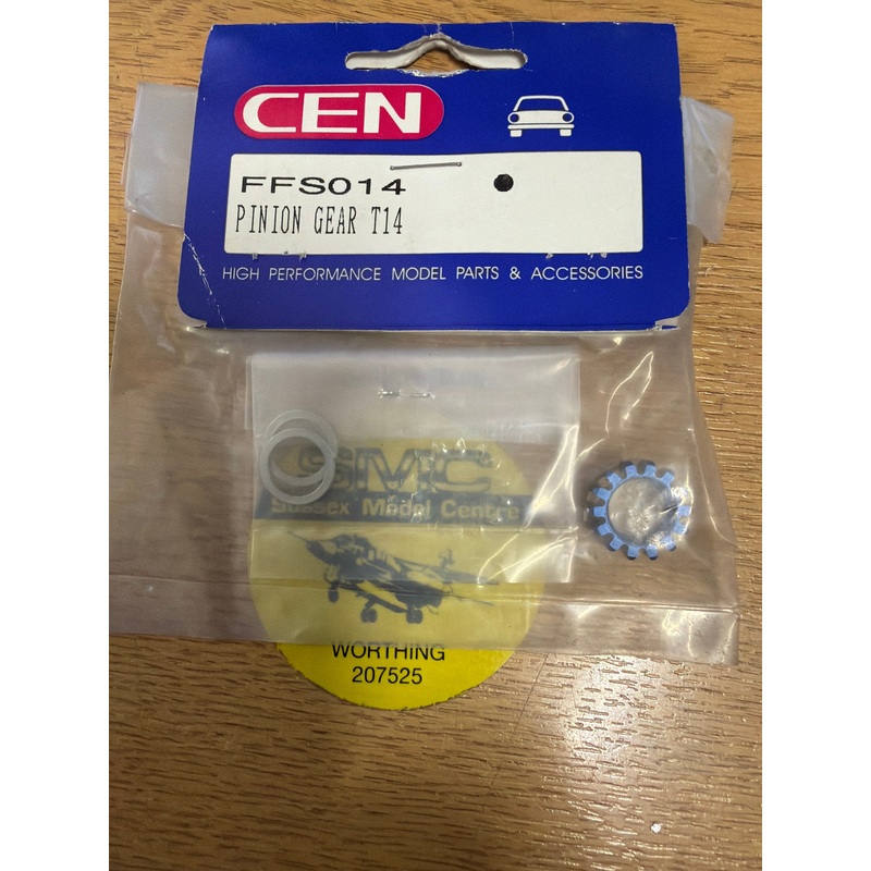 CEN RC car Spares PINION GEAR 14 Tooth for 2-speed clutch bell FFS014 (Box 92)
